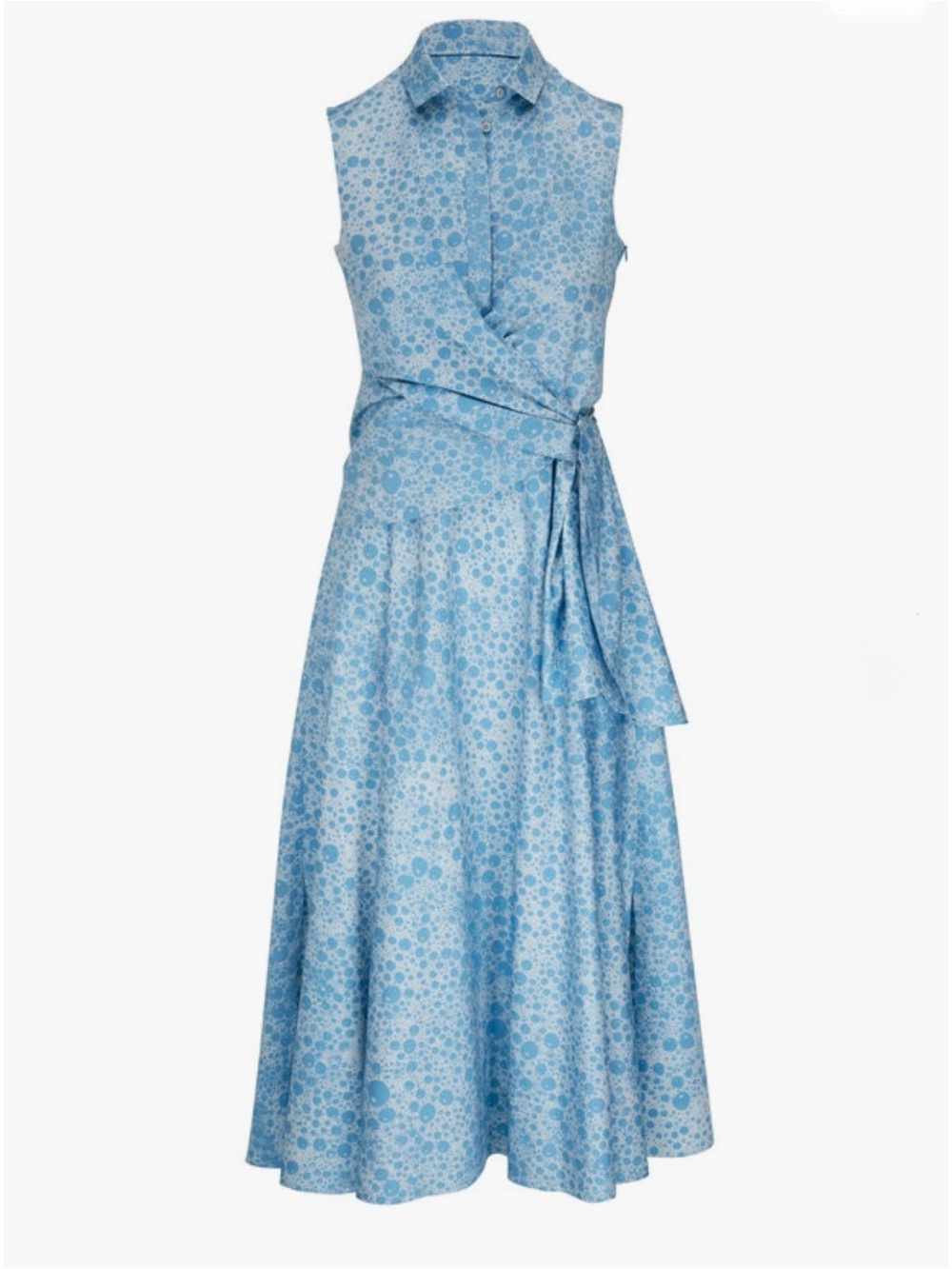 AKRIS PUNTO
Bubble-Print Wrap Midi-Dress